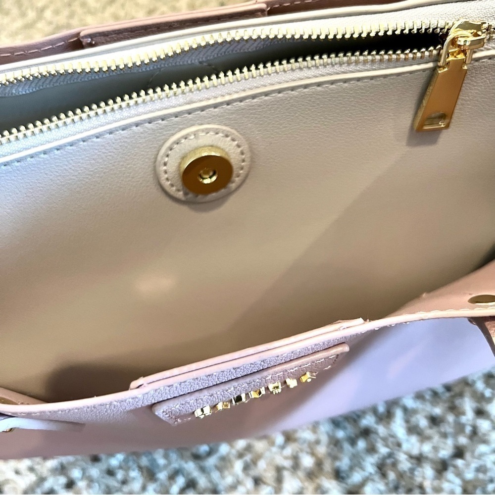 NWT Carvela Kurt Geiger Freya 2 Triple Tote Bag Blush pink with 2 wallets set - Picture 11 of 13